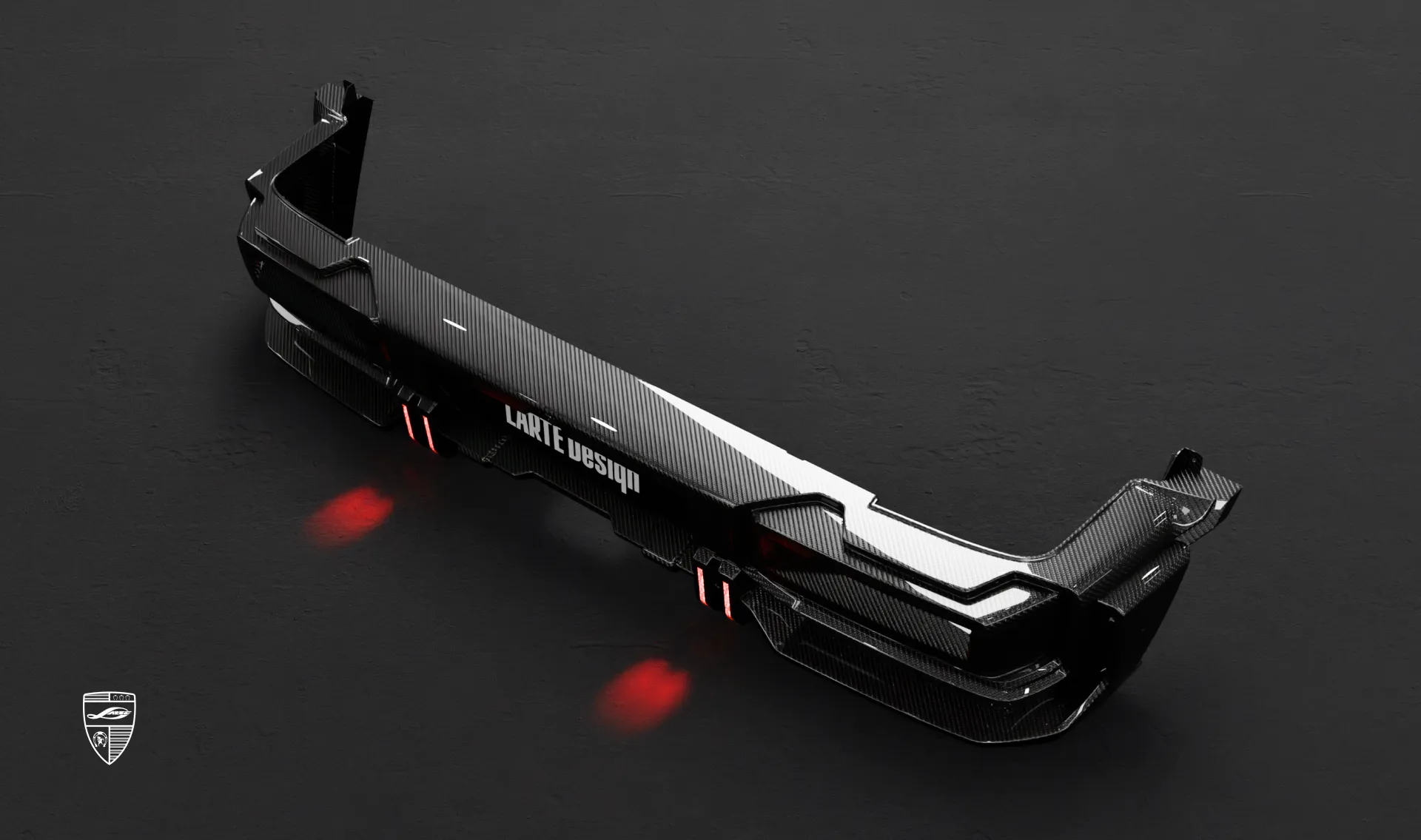 Rear bumper for your wide AMG 63 G-Class Facelift in a conversion kit from LARTE Design