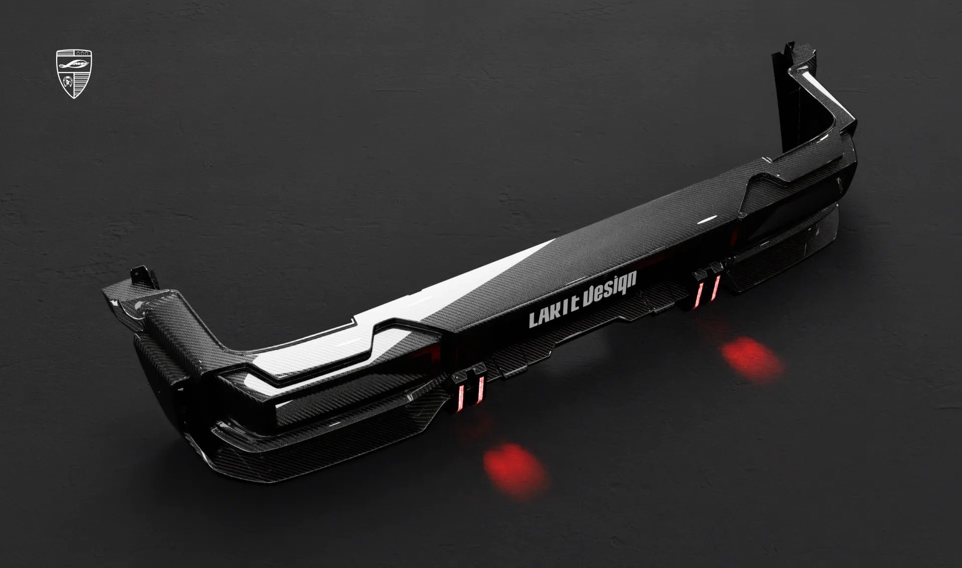 Rear bumper upgrade for the luxury car wide AMG 63 G-Class Facelift from LARTE Design