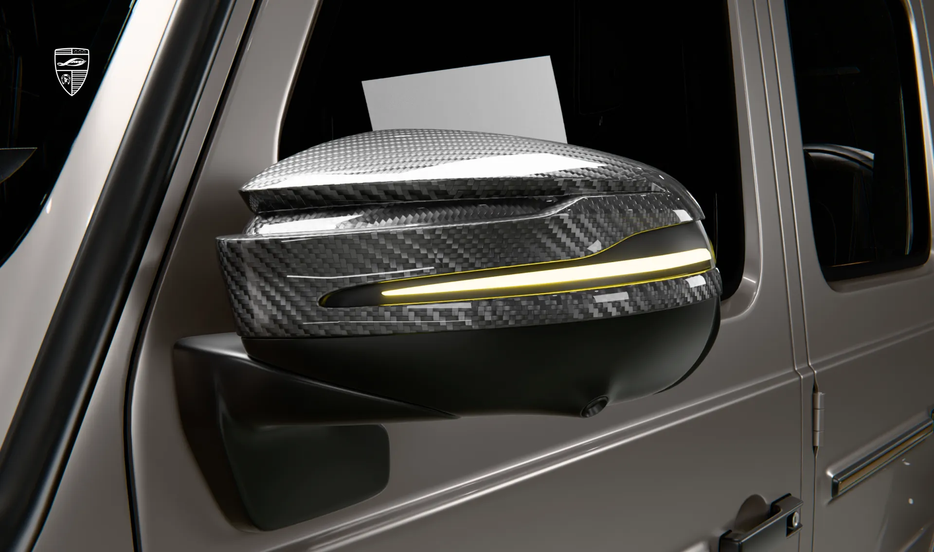 Mirror caps upgrade for your SUV wide AMG 63 G-Class Facelift from LARTE Design