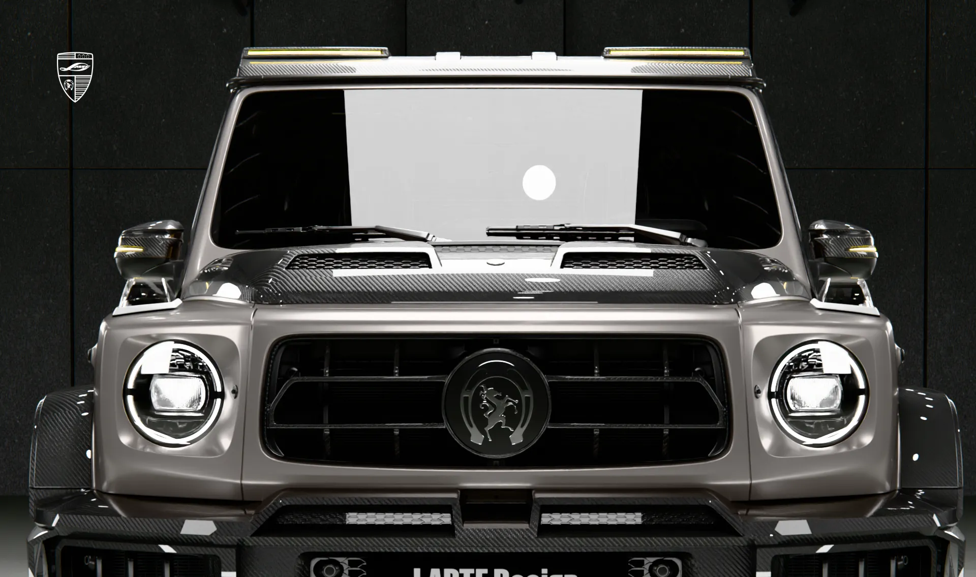 Radiator grille upgrade for the family car wide AMG 63 G-Class Facelift from LARTE Design