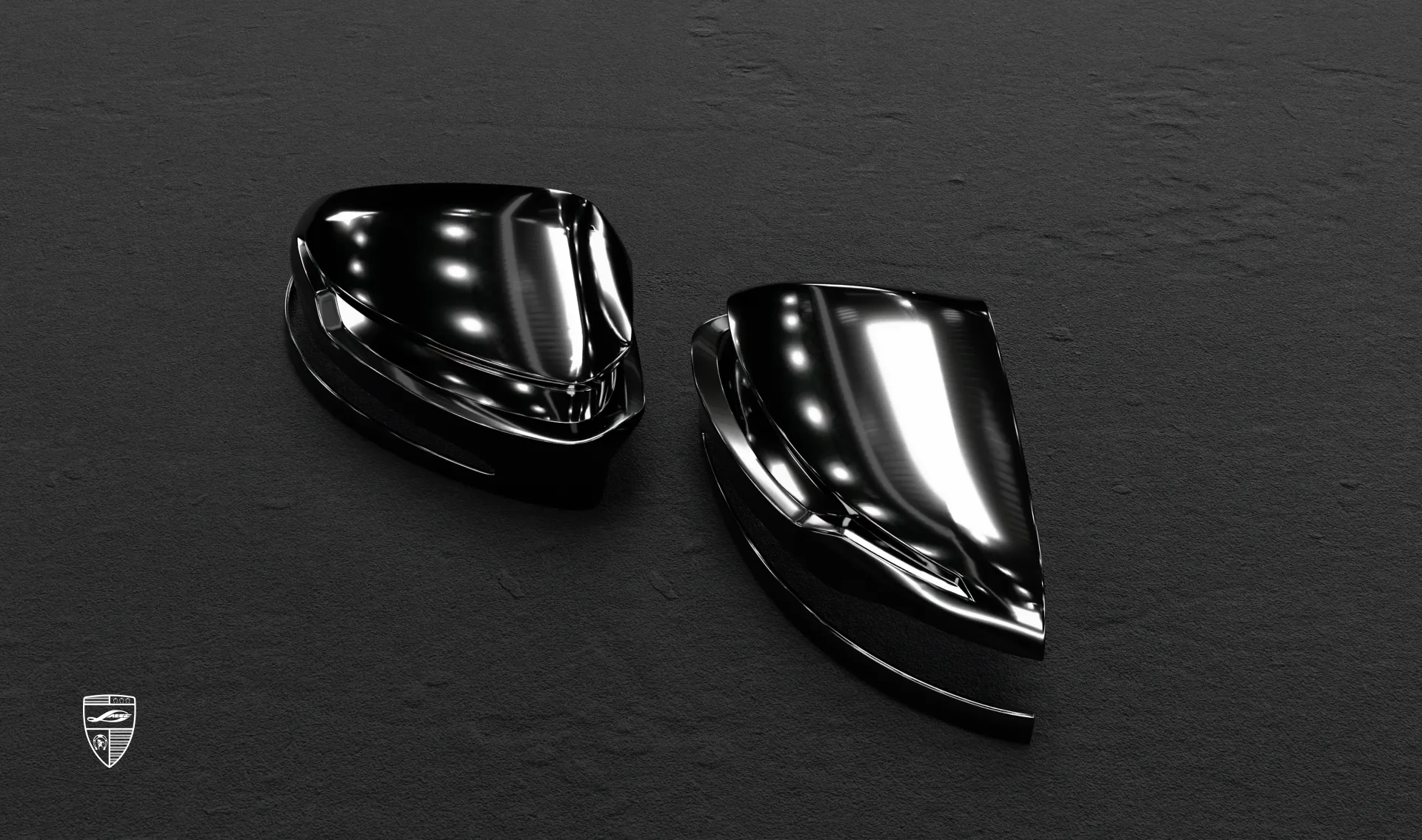 Mirror caps upgrade for the family car wide AMG 63 G-Class Facelift from LARTE Design