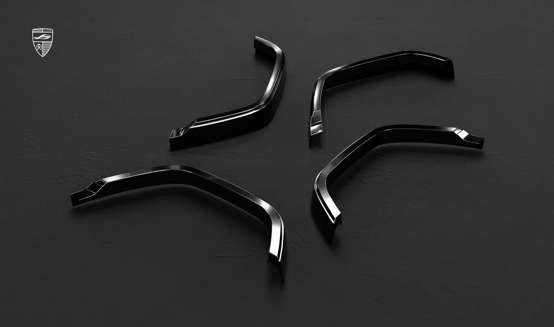 Front fender flares upgrade for the luxury car wide AMG 63 G-Class Facelift from LARTE Design