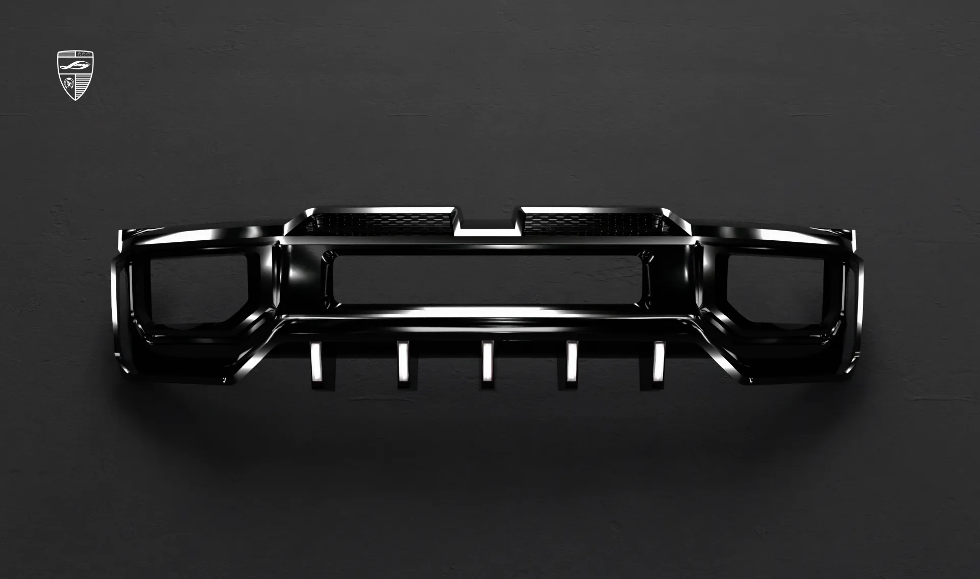 Front bumper for your wide AMG 63 G-Class Facelift in a conversion kit from LARTE Design