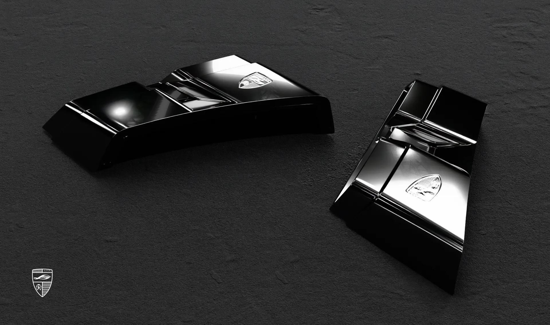 Front fender inserts upgrade for the luxury car wide AMG 63 G-Class Facelift from LARTE Design