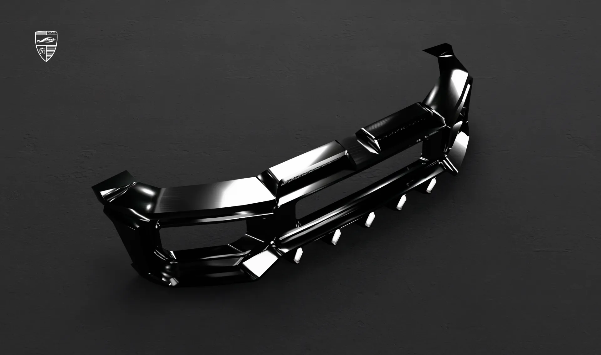 Front bumper upgrade for the luxury car wide AMG 63 G-Class Facelift from LARTE Design