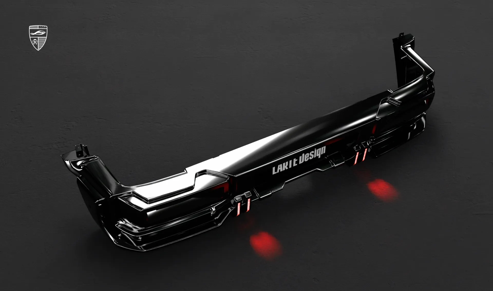 Rear bumper for your wide AMG 63 G-Class Facelift in the appearance package by LARTE Design