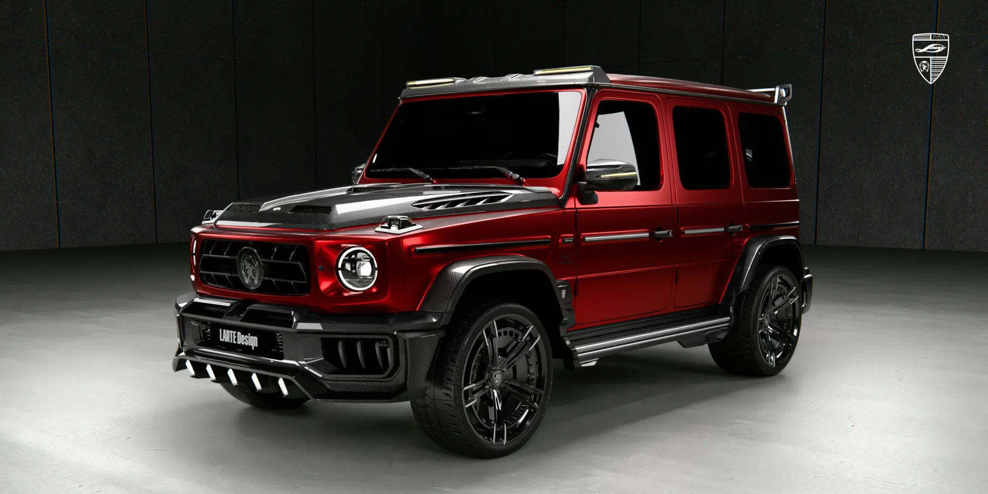 Extended wheel arches on G 63 AMG facelift, side view highlighting fitment