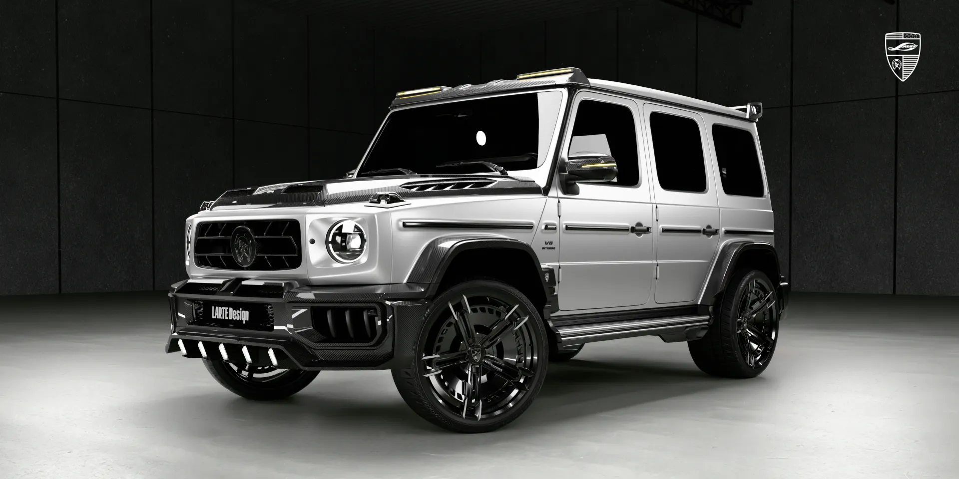 Lightweight widebody kit fitted to AMG G 63, side profile view