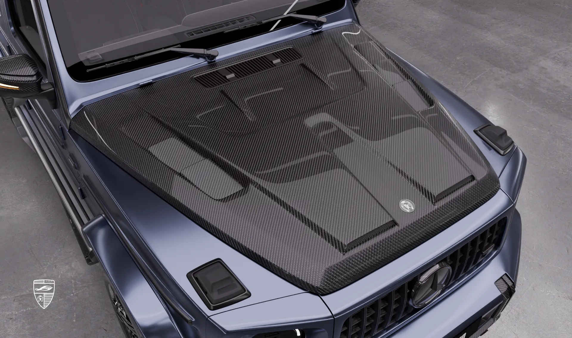 Hood upgrade for your SUV Mercedes AMG 63 G-Class Facelift from LARTE Design