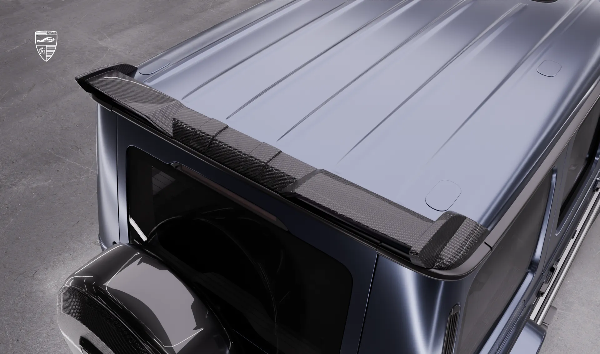 Roof spoiler for your Mercedes AMG 63 G-Class Facelift in the appearance package by LARTE Design