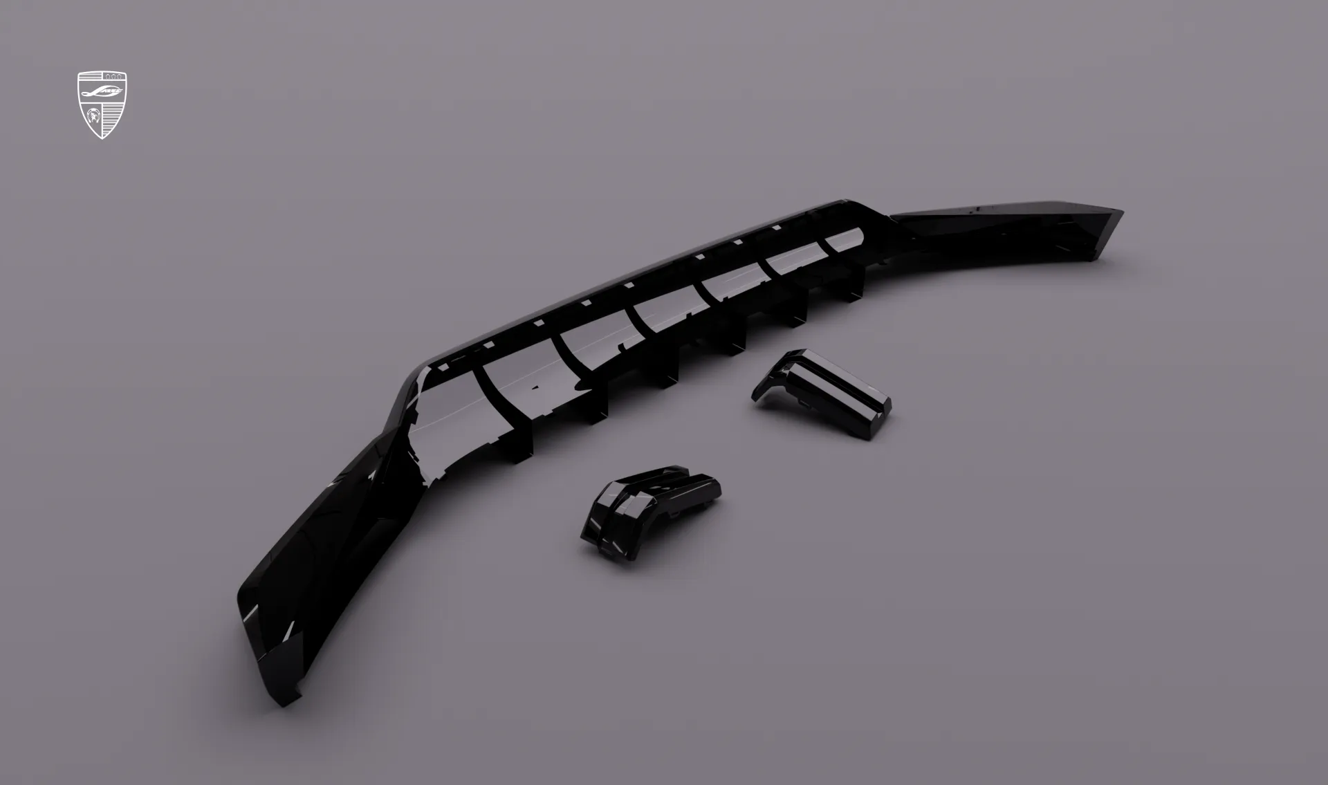 Front bumper overlay upgrade for your SUV Mercedes AMG 63 G-Class Facelift from LARTE Design