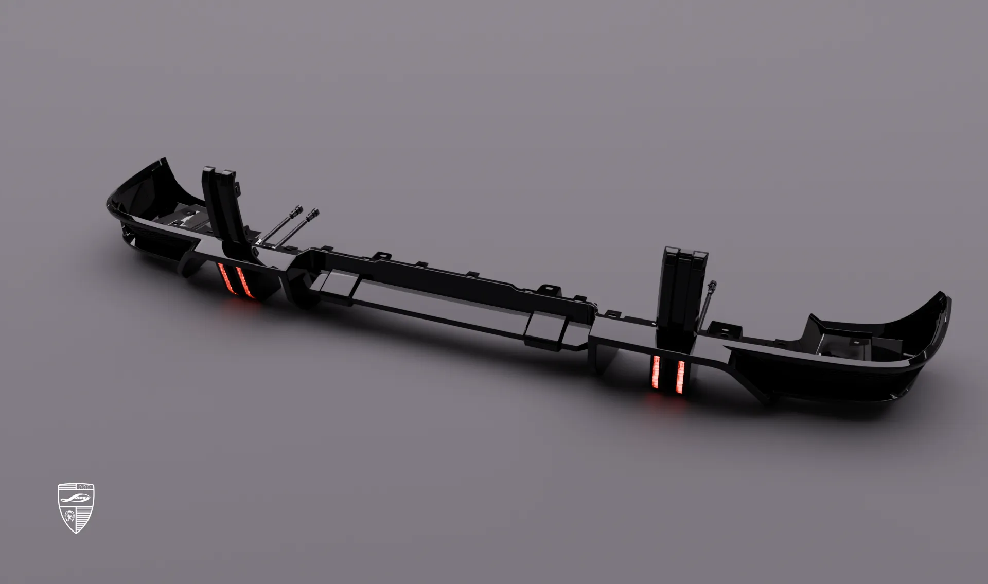 Rear bumper overlay upgrade for your SUV Mercedes AMG 63 G-Class Facelift from LARTE Design