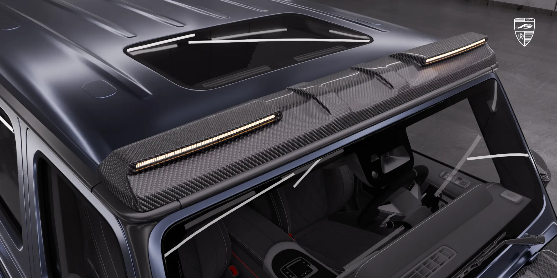 Carbon fiber elements: body kit for Mercedes‑AMG 63 G‑Class, unique appearance