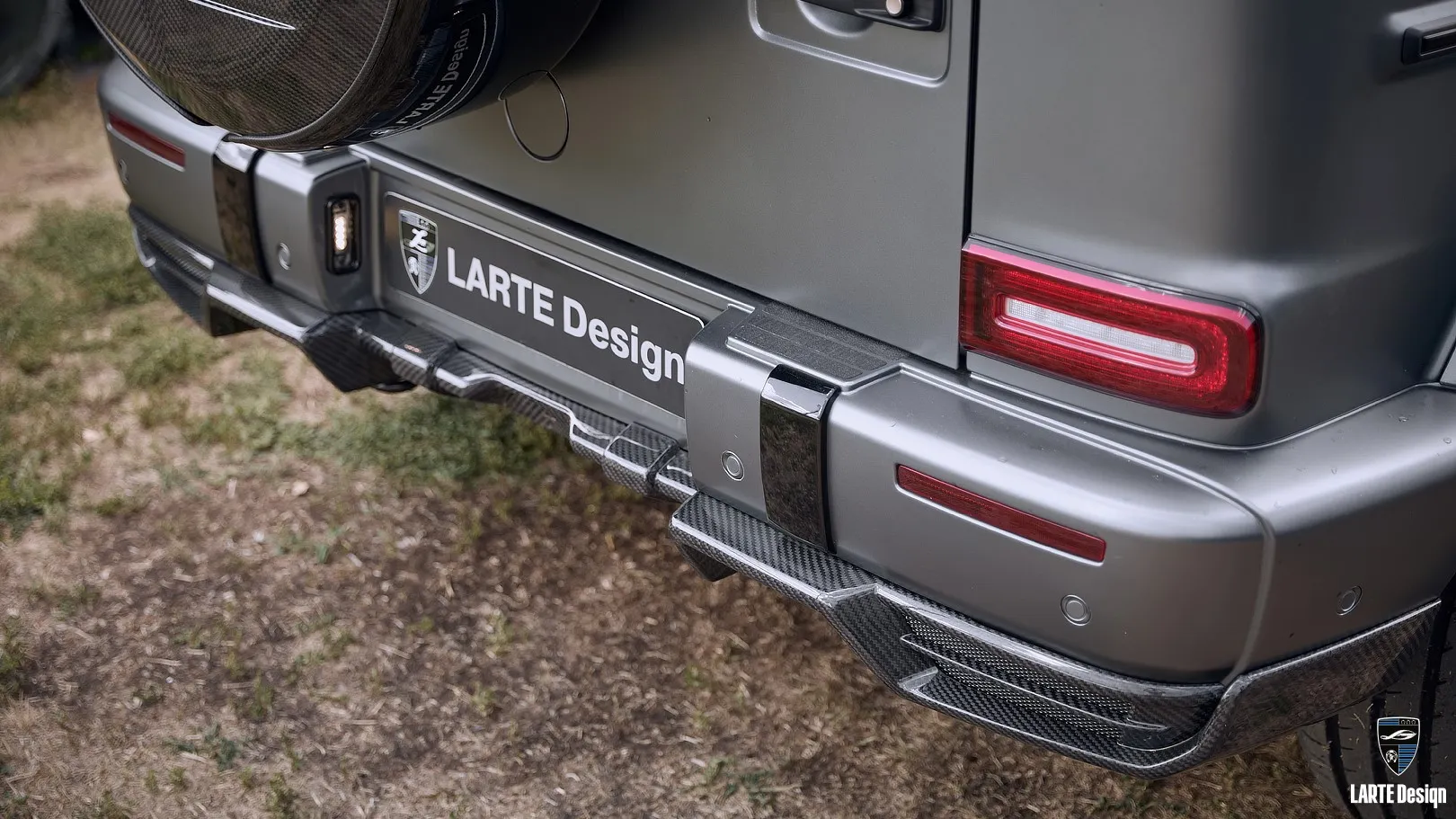 Rear diffuser in tuning for Mercedes G63 W463 by LARTE Design