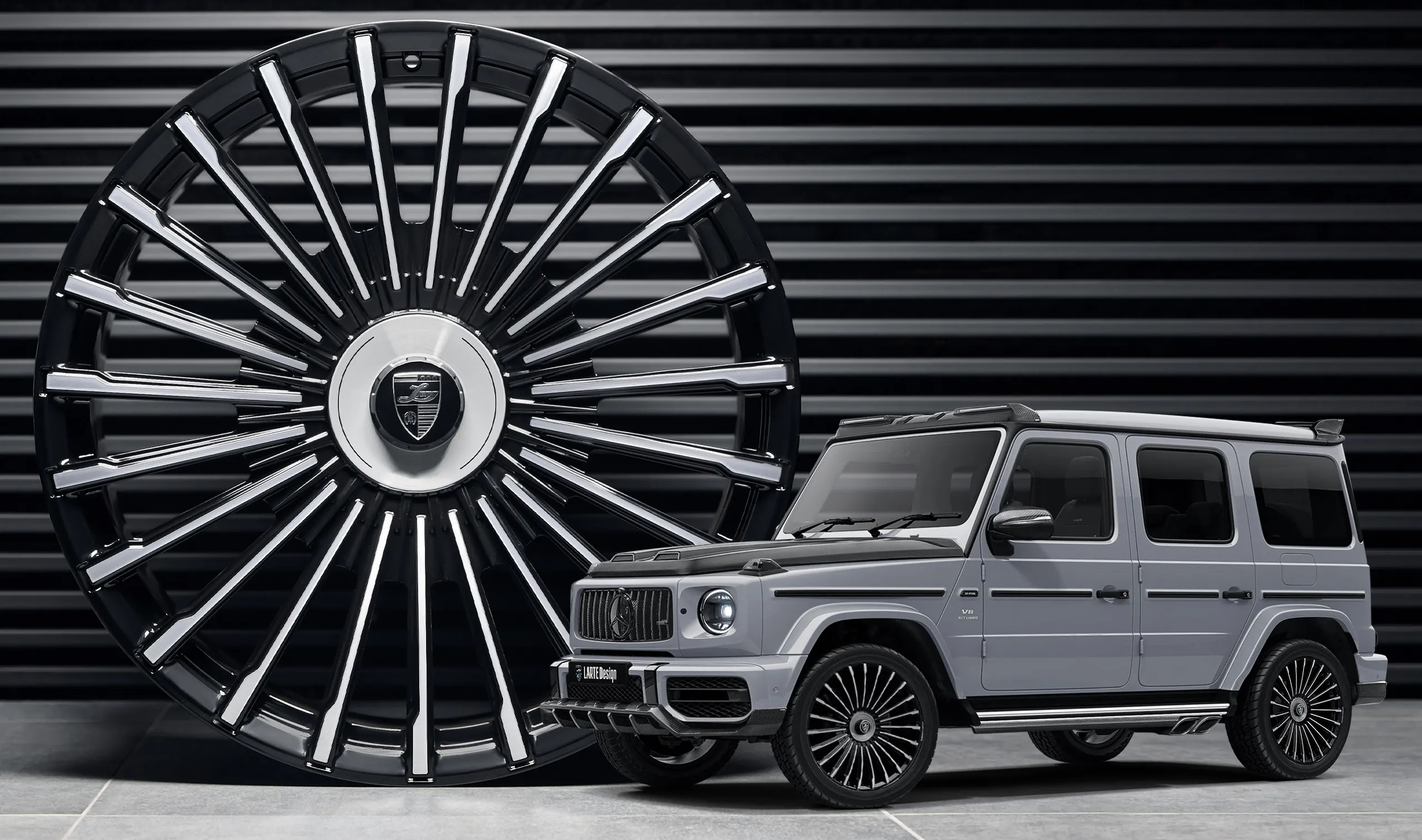 Forged wheels for your Mercedes G63 AMG W463 in a conversion kit from LARTE Design