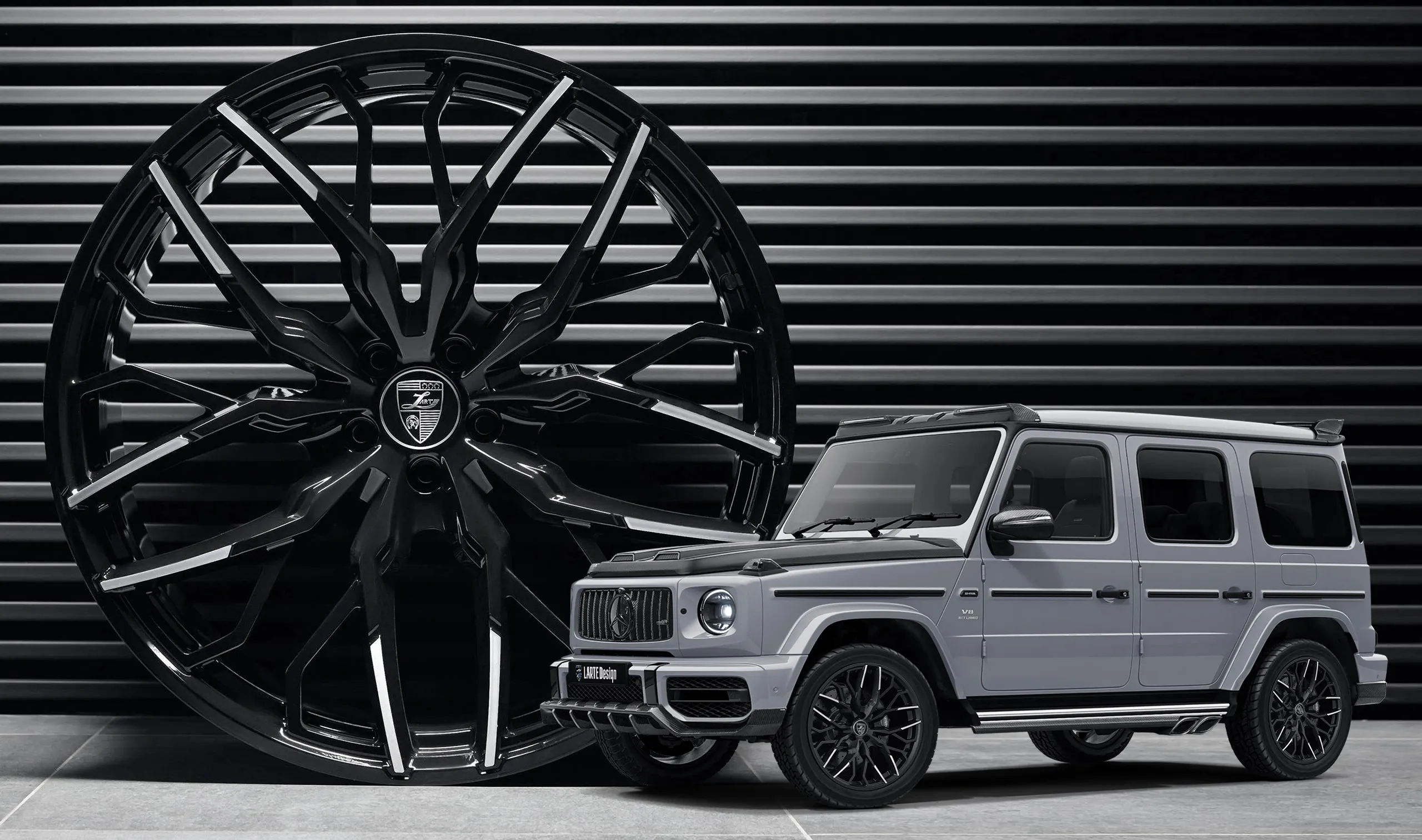 Forged rims upgrade for the family car Mercedes G63 AMG W463 from LARTE Design