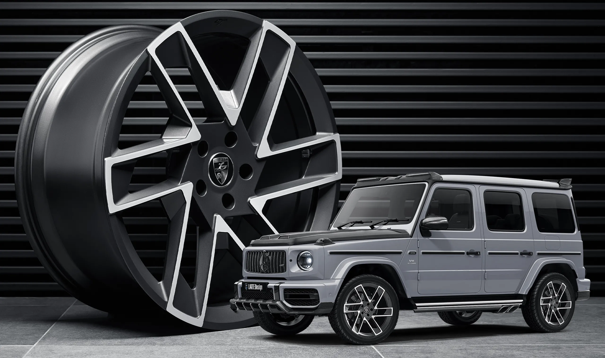 Forged wheels upgrade for the family car Mercedes G63 AMG W463 from LARTE Design