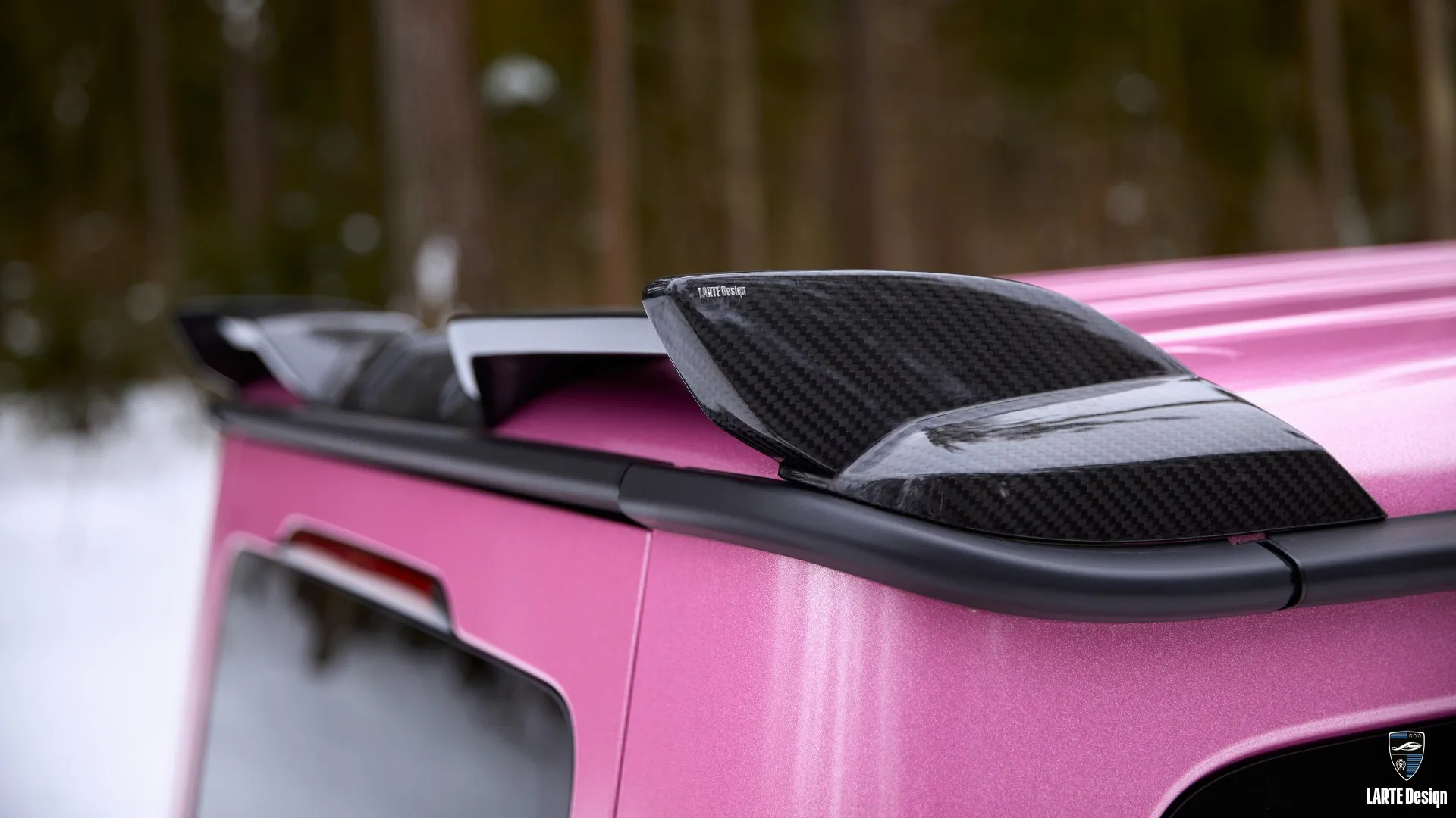 Carbon spoiler in kits tuning for Mercedes G63 W463 by LARTE Design