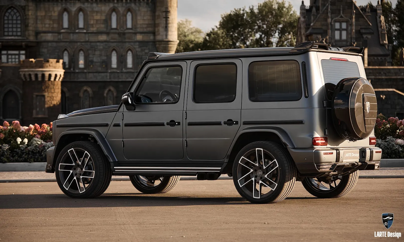 Forged rims set in tuning for Mercedes G63 W463 by LARTE Design