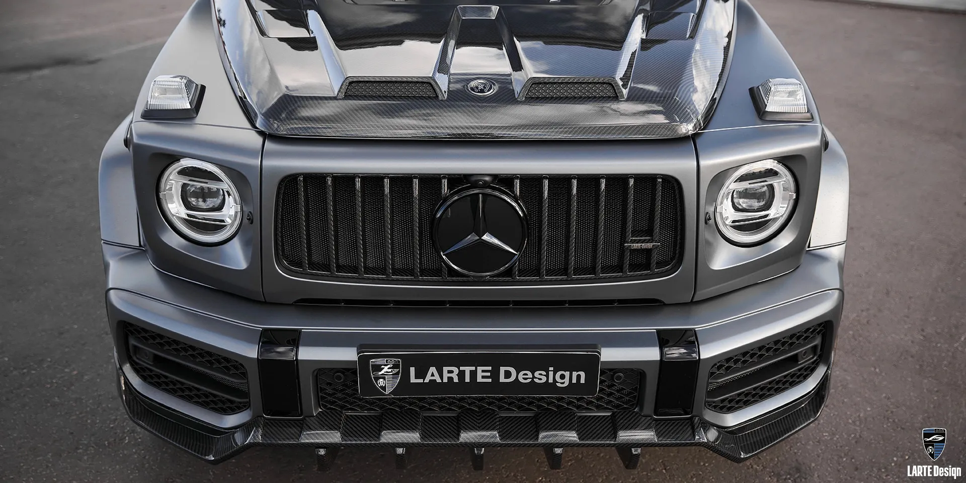 Carbon fiber side skirts for Mercedes G63 AMG W463, G 350d, 400d, 500 by LARTE Design