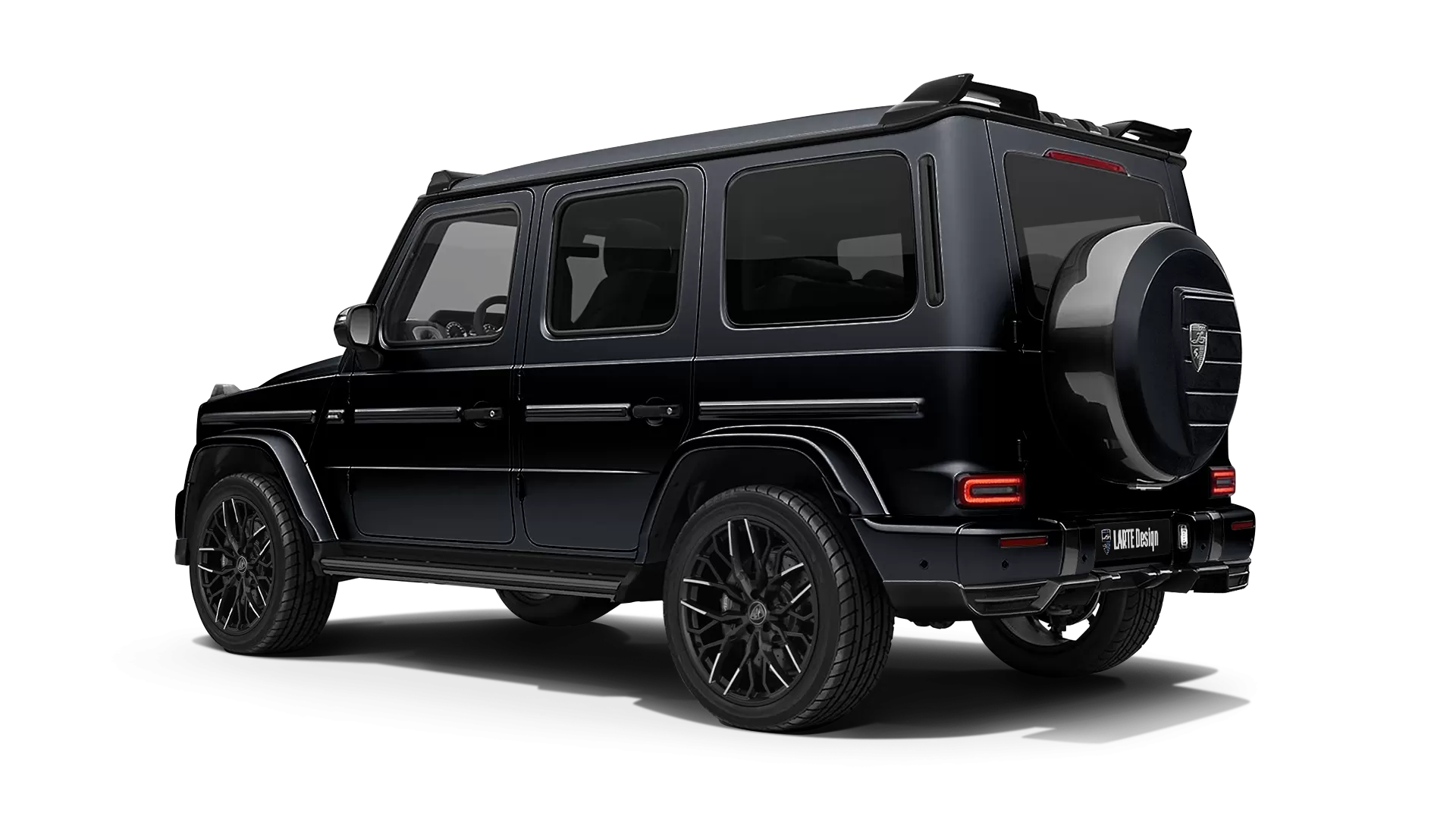 Mercedes G class W463 with painted body kit: rear view shown in Night Black