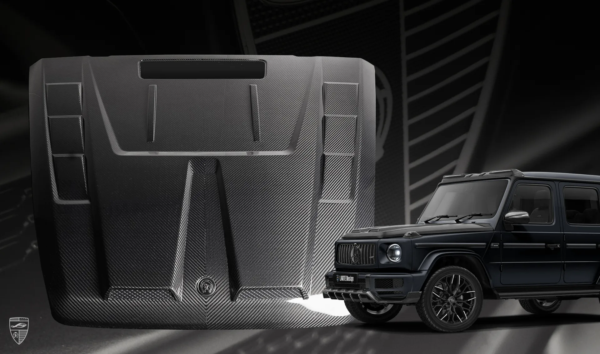 Carbonfaser-Motorhaube Upgrade für Ihren SUV Mercedes G-Klasse W463 Carbonfaser-Motorhaube Upgrade für Ihren SUV Mercedes G-Klasse W463 von LARTE Design