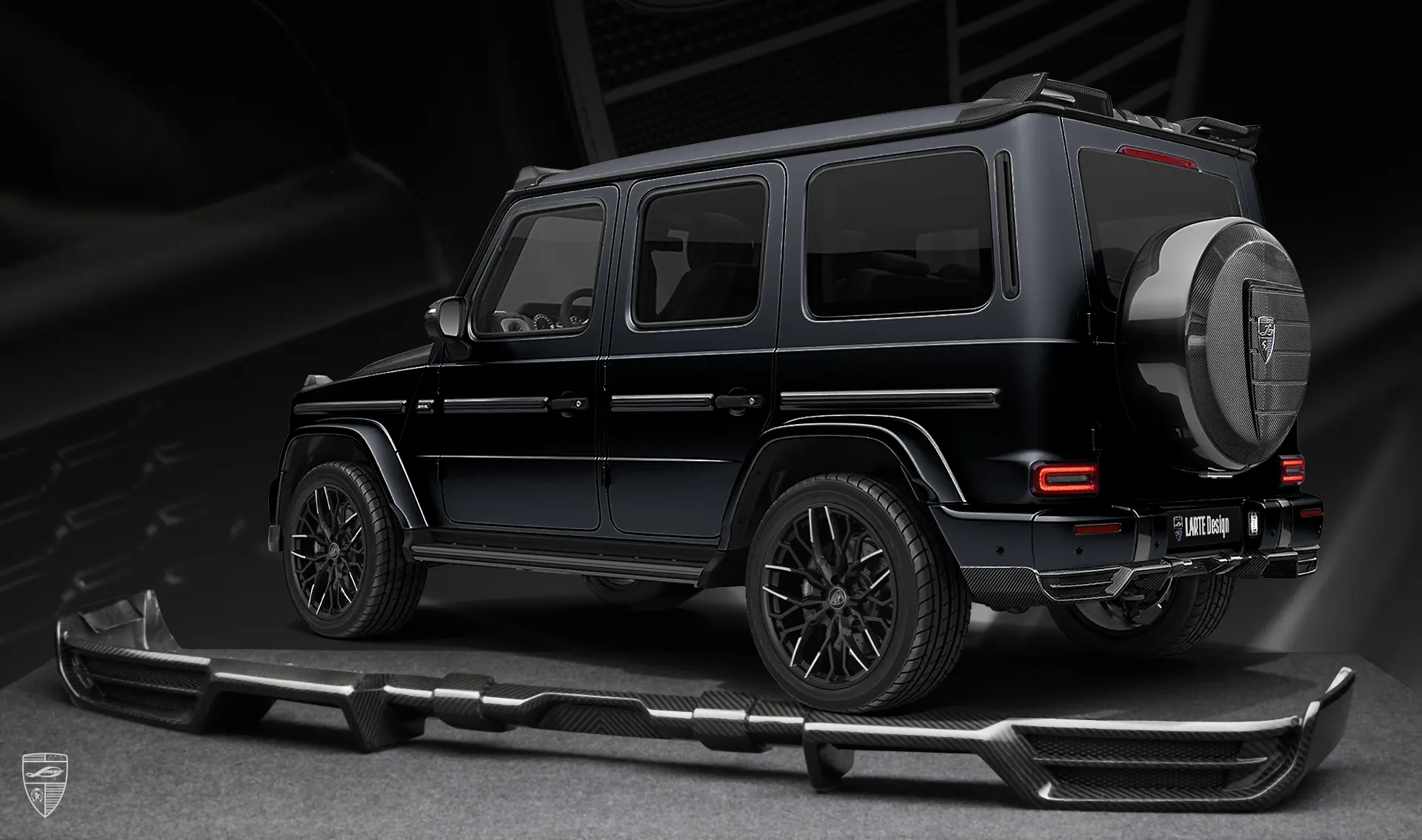 Carbon rear diffuser for your Mercedes G-class W463 in a conversion kit from LARTE Design