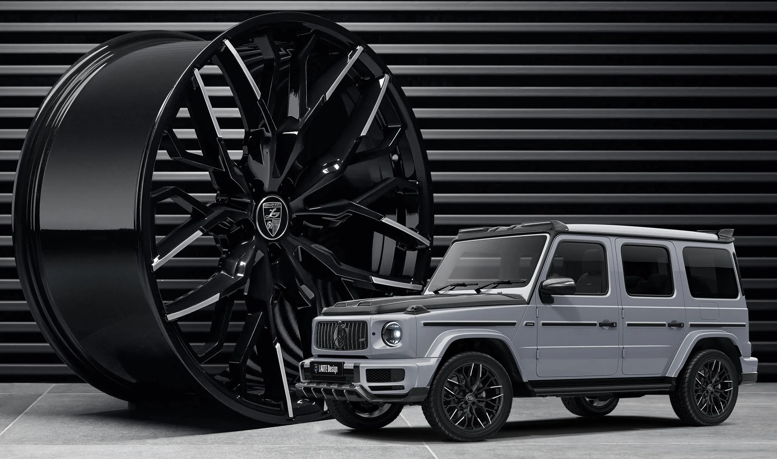 Forged rims upgrade for the family car Mercedes G-class W463 from LARTE Design