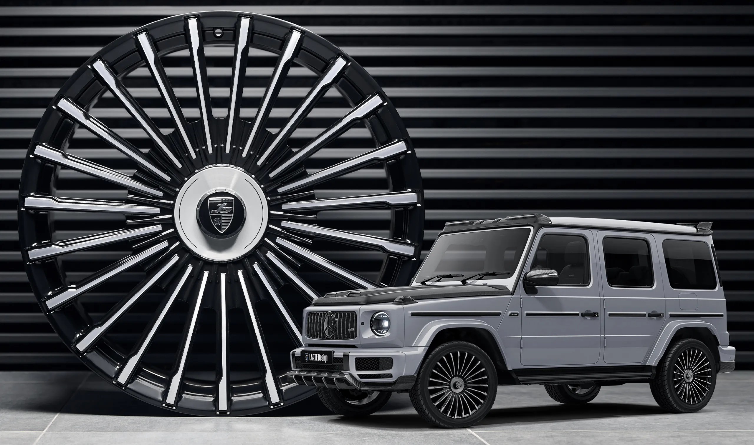 Forged wheels upgrade for the family car Mercedes G-class W463 from LARTE Design