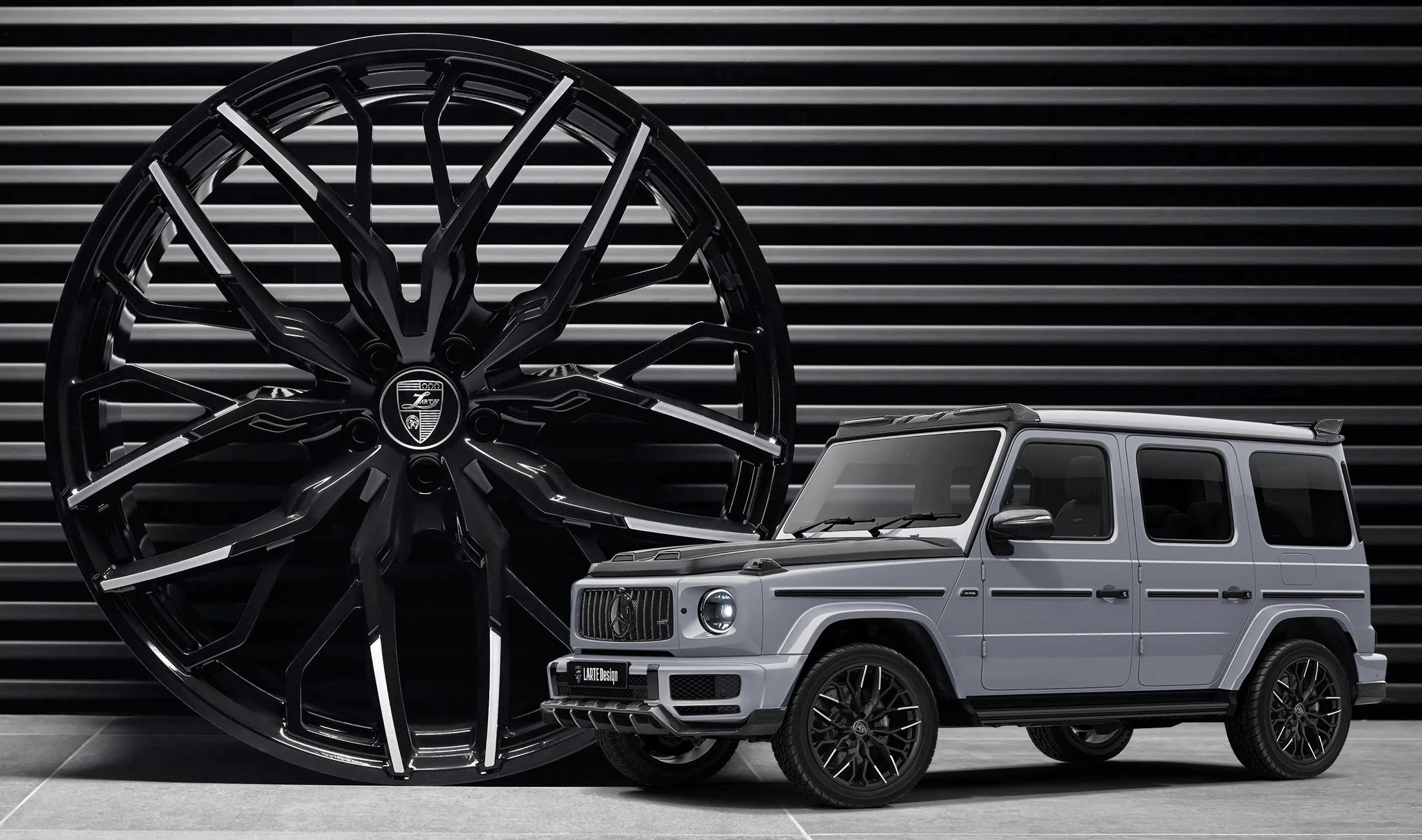 Forged rims upgrade for the luxury car Mercedes G-class W463 from LARTE Design