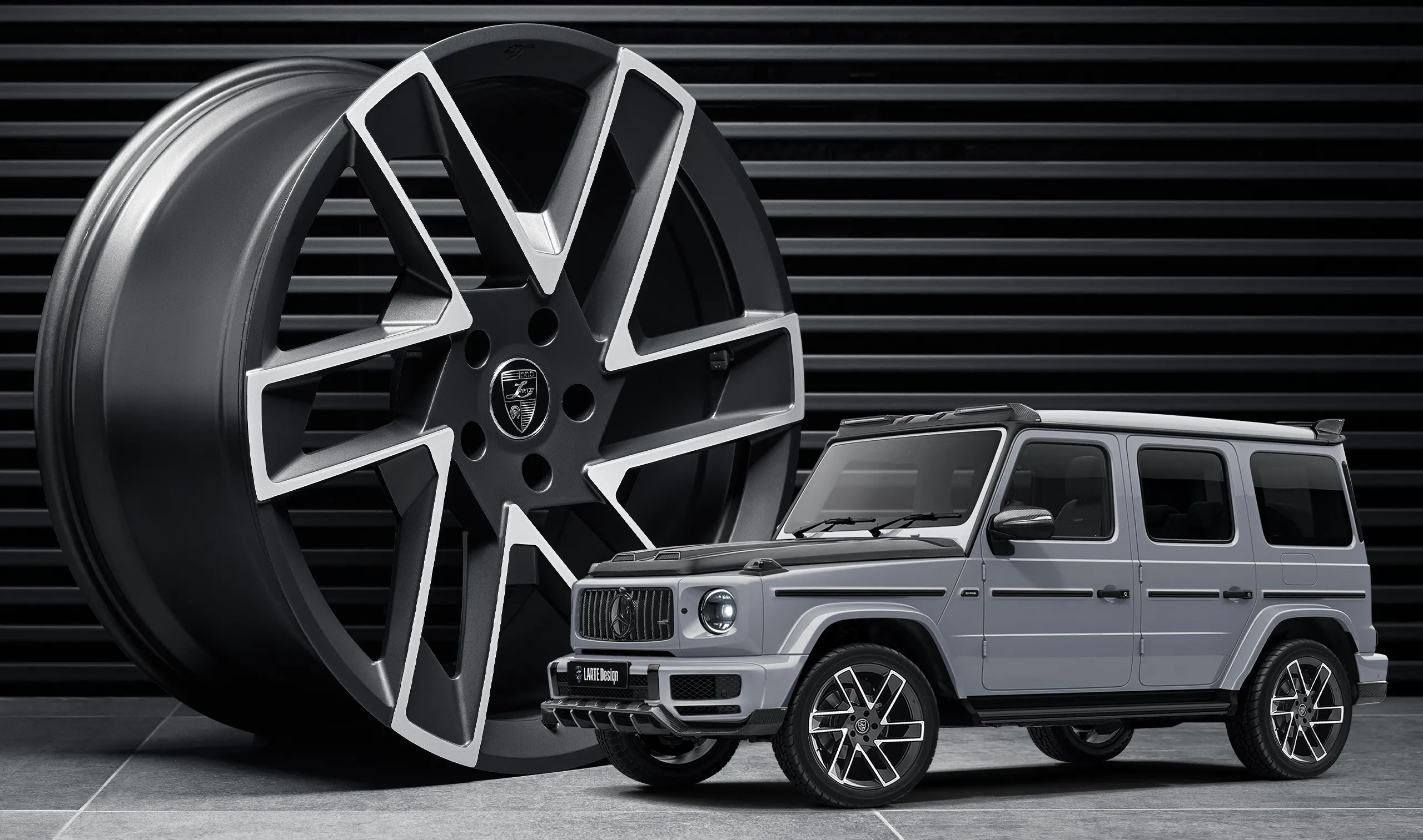 Forged wheels upgrade for the luxury car Mercedes G-class W463 from LARTE Design