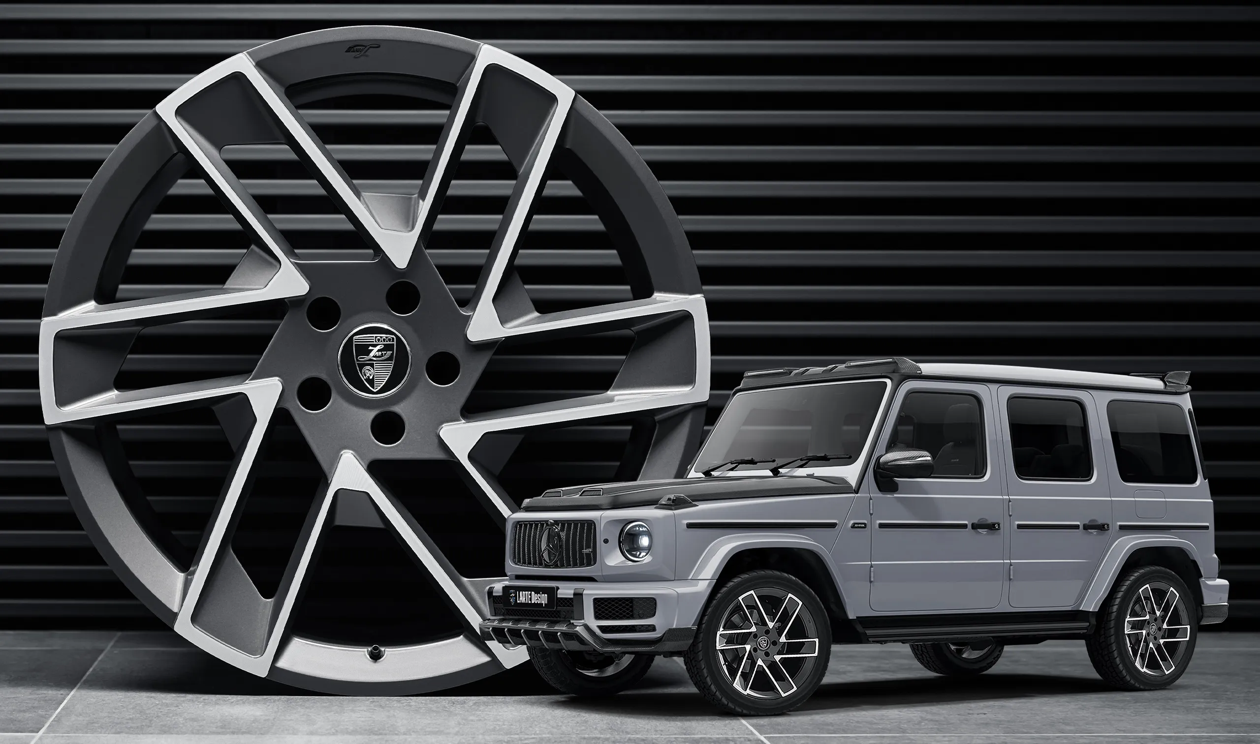 Forged wheels upgrade for the family car Mercedes G-class W463 from LARTE Design