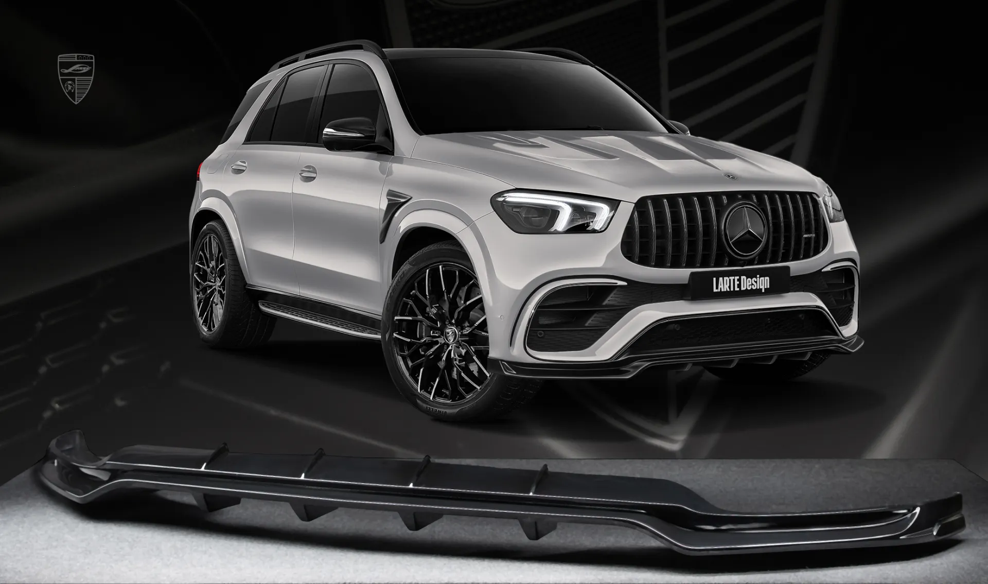 Front lip upgrade for your SUV Mercedes GLE AMG 63 V167 Front lip upgrade for your SUV Mercedes GLE AMG 63 V167 from LARTE Design