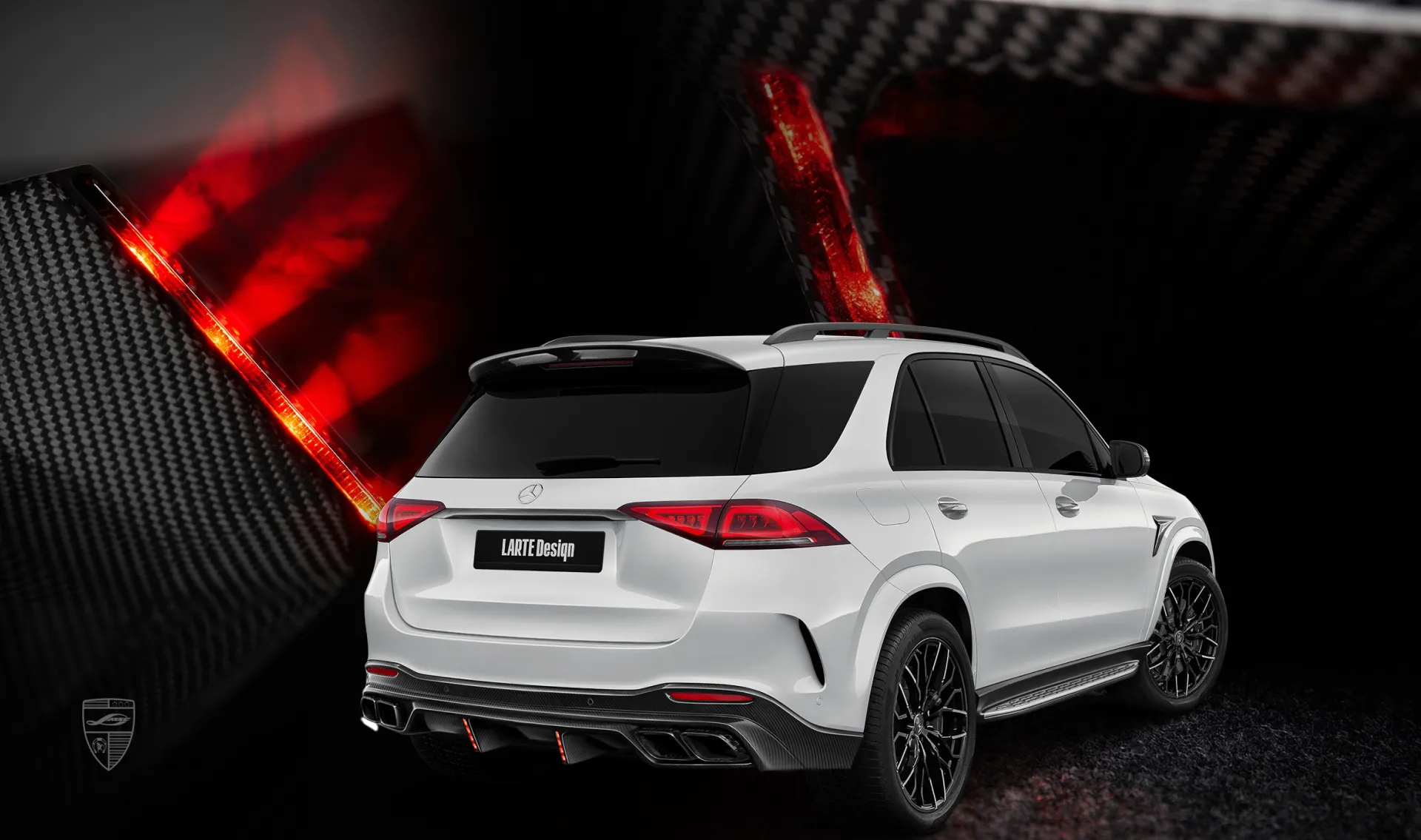 Additional brake lights for your Mercedes GLE AMG 63 V167 in new conversion kit Additional brake lights for your Mercedes GLE AMG 63 V167 in a conversion kit from LARTE Design
