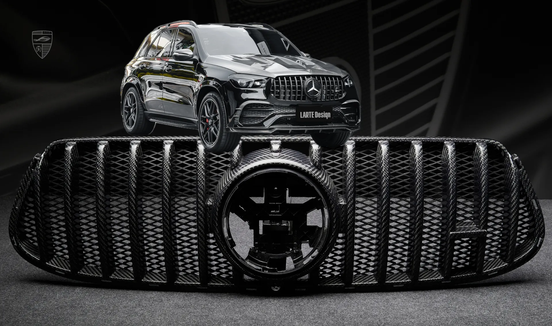 Panamericana carbon grille upgrade for your SUV Mercedes GLE AMG 63 V167 Panamericana carbon grille upgrade for your SUV Mercedes GLE AMG 63 V167 from LARTE Design