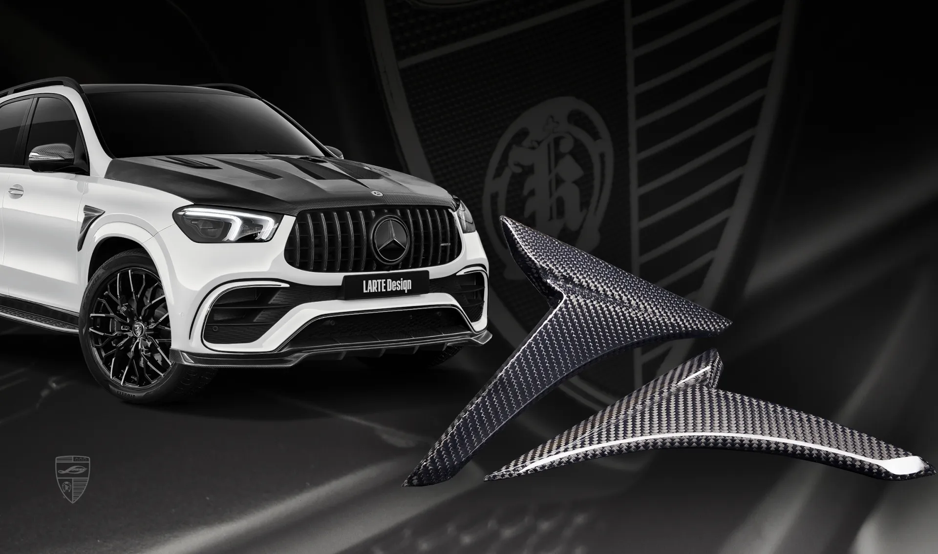 Wing overlays upgrade for the family car Mercedes GLE AMG 63 V167 Wing overlays upgrade for the family car Mercedes GLE AMG 63 V167 from LARTE Design
