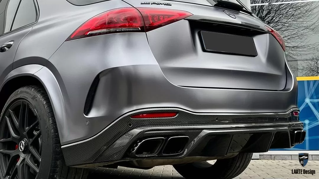 Carbon rear bumper diffuser for Mercedes Benz GLE AMG 63 V167 by LARTE Design