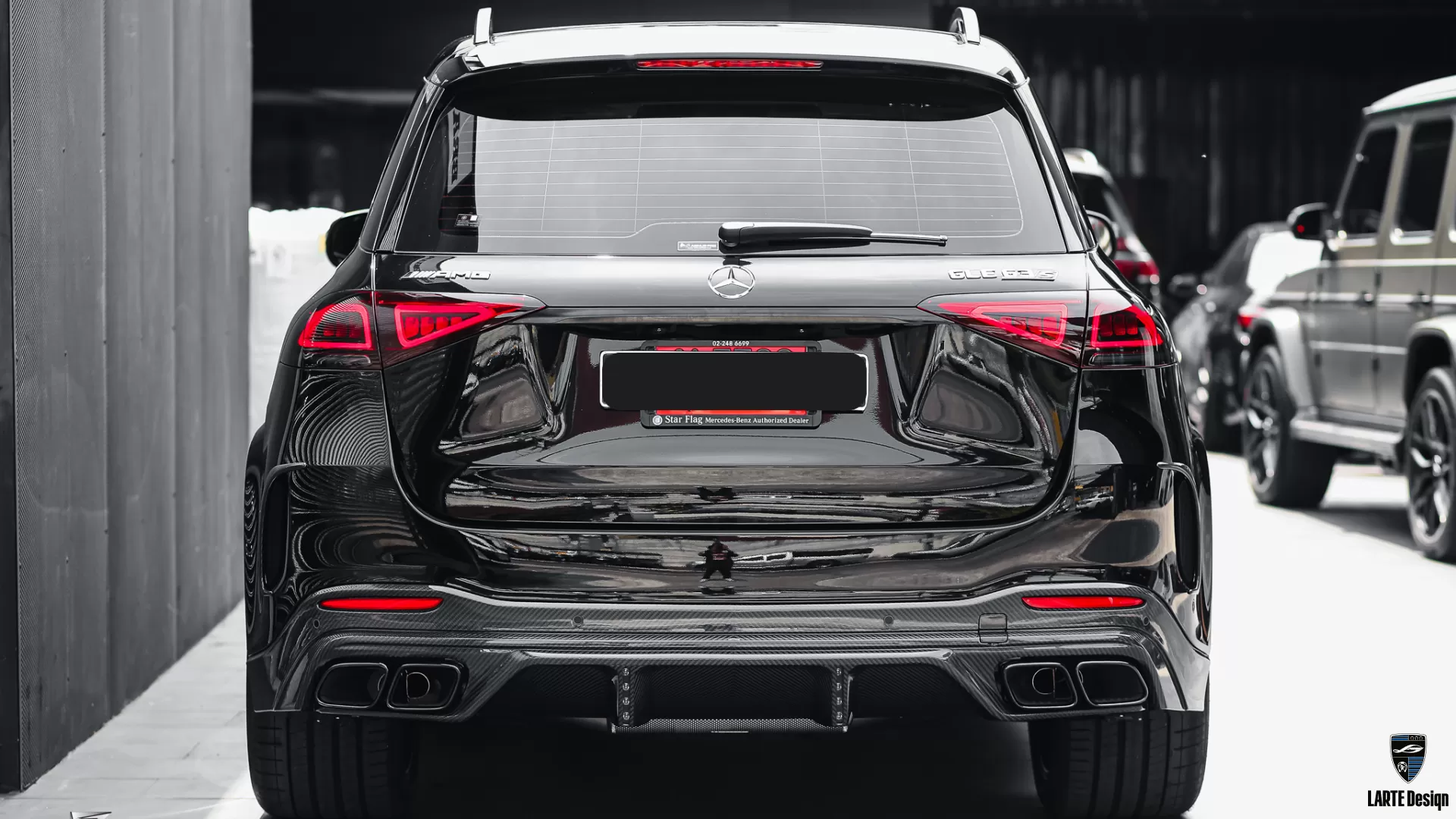 Rear bumper diffuser for Mercedes Benz GLE AMG 63 V167 by LARTE Design