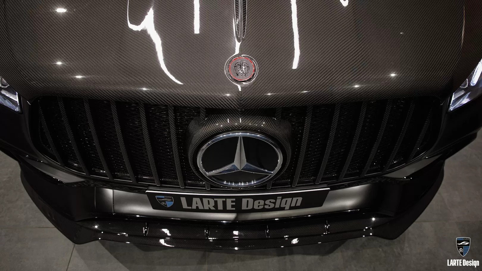 Carbon fiber front grille for Mercedes Benz GLE AMG 63 V167 by LARTE Design