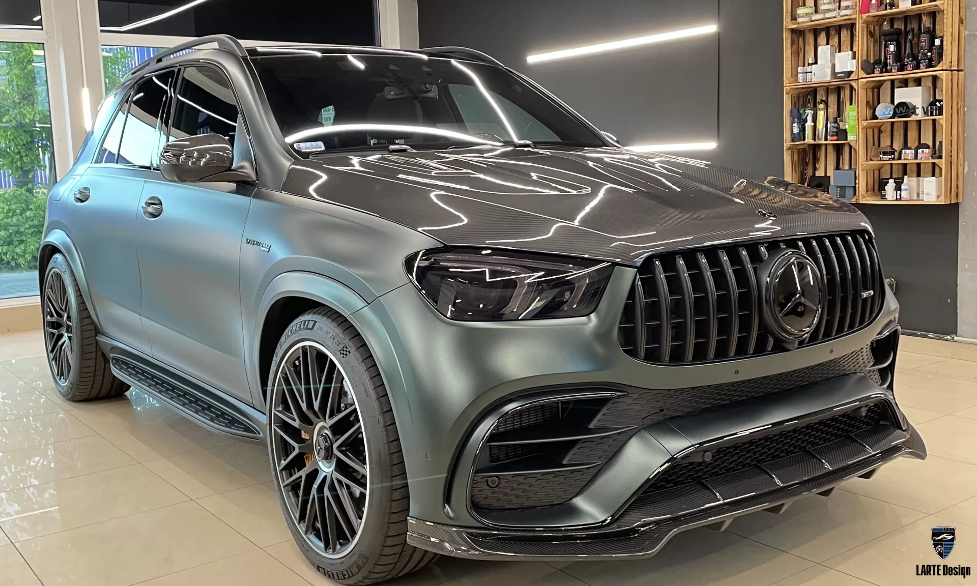 Custom hood for Mercedes Benz GLE AMG 63 V167 by LARTE Design