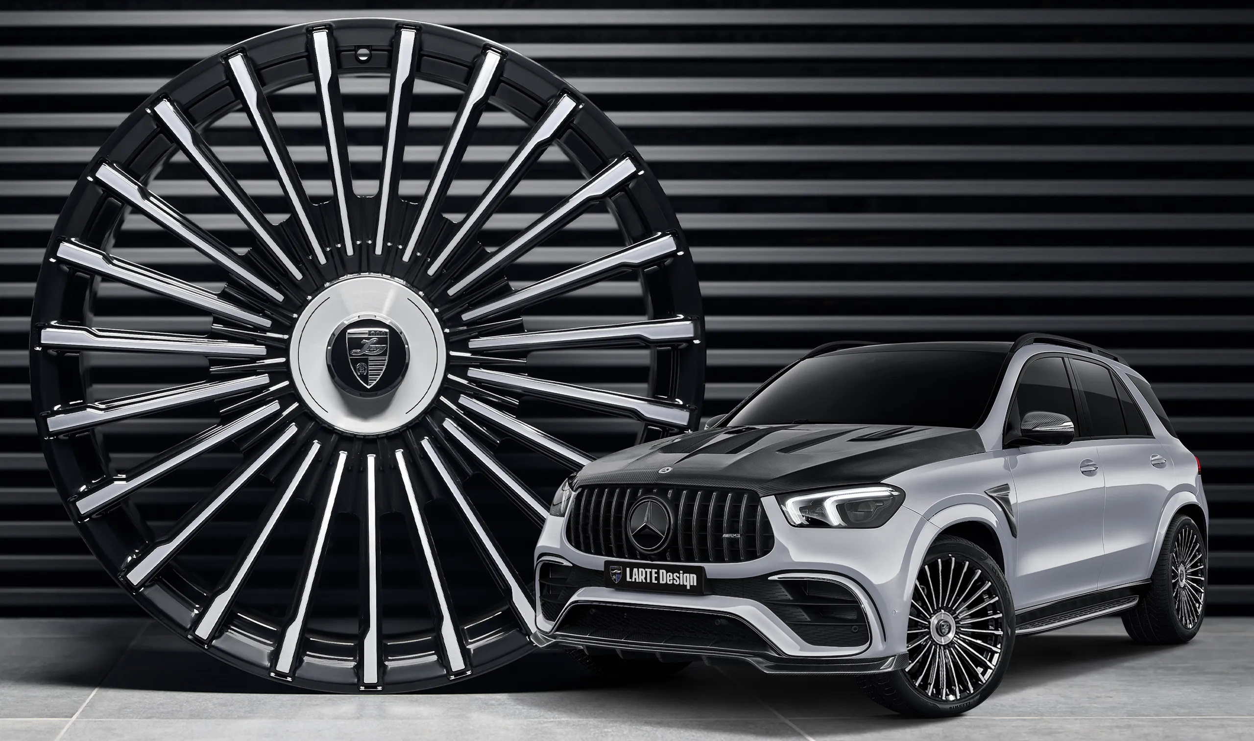 Forged wheels for your Mercedes GLE AMG 63 V167 in a conversion kit from LARTE Design