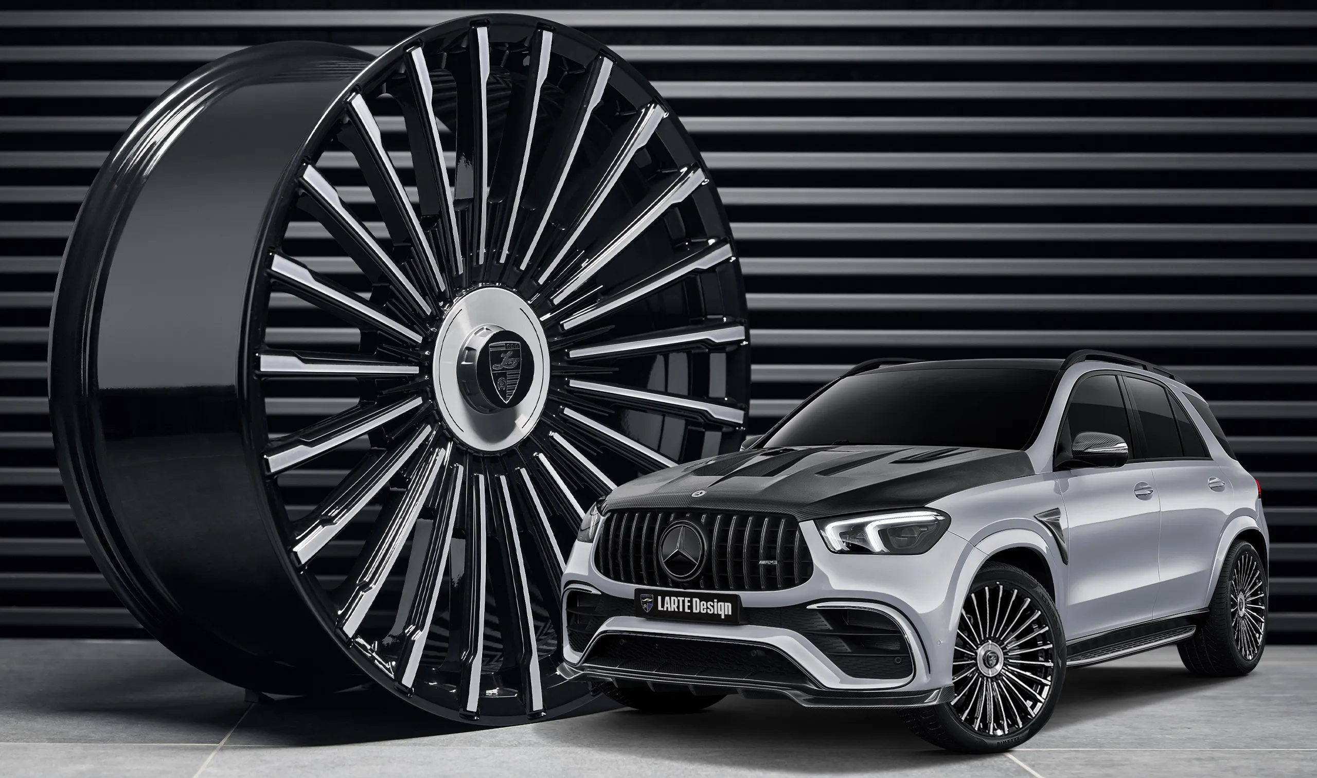 Forged rims for your Mercedes GLE AMG 63 V167 in a conversion kit from LARTE Design