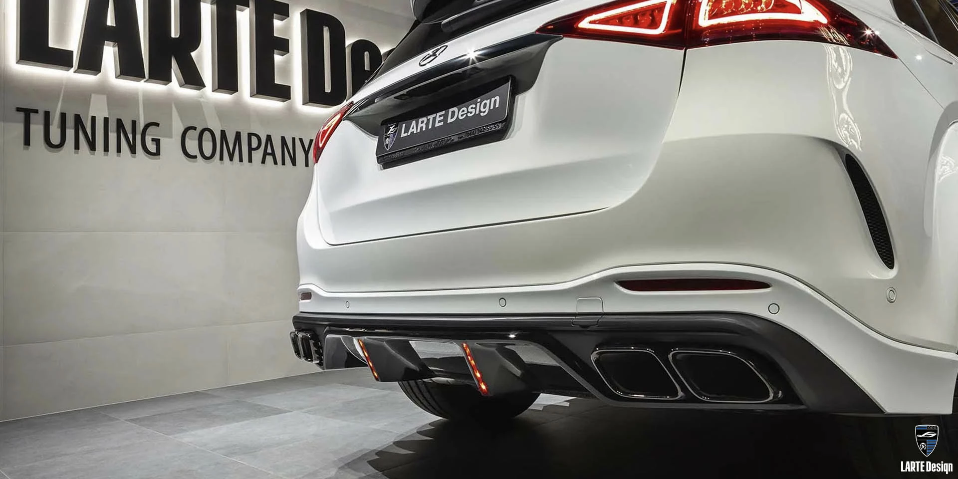 Addon diffuser for Mercedes-AMG GLE 63S 4MATIC Diamond White by LARTE Design