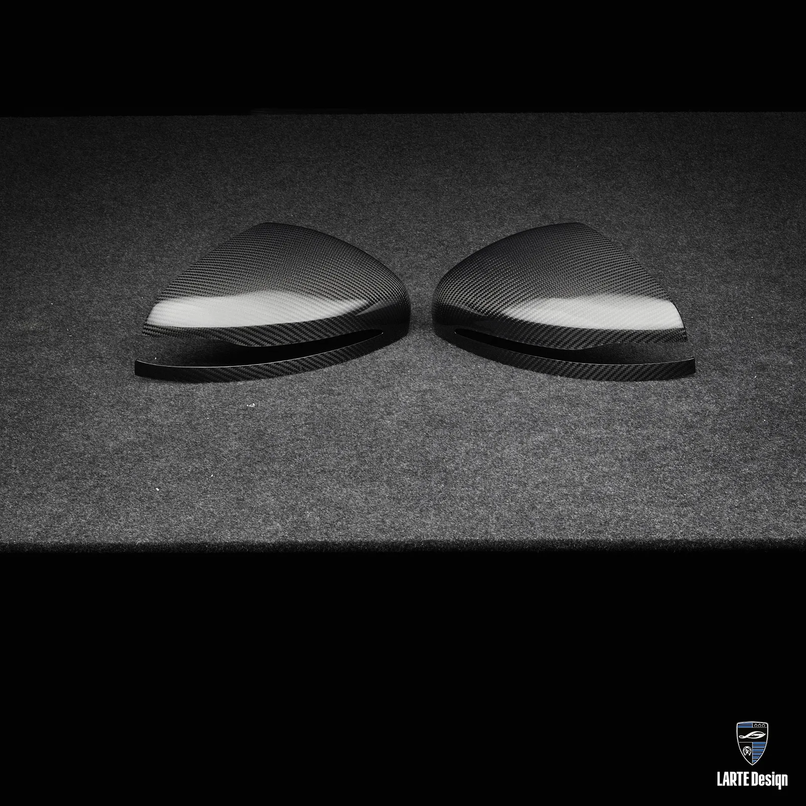 Carbonfaser-Spiegelkappen Upgrade für das Familienauto GLE Coupé AMG 63 C167 Facelift von LARTE Design