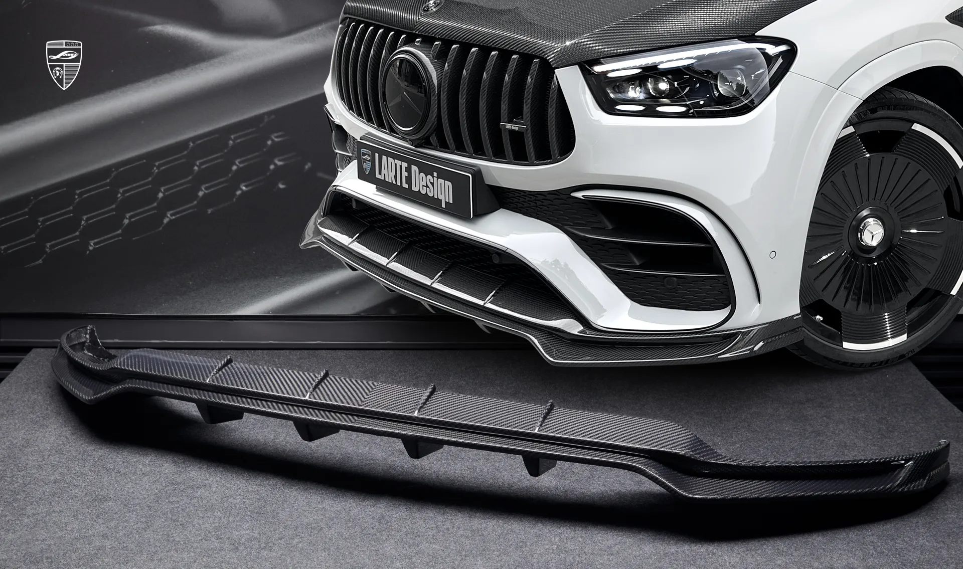 Carbonfaser-Frontsplitter für Ihren GLE Coupé AMG 63 C167 Facelift im Umrüstkit von LARTE Design