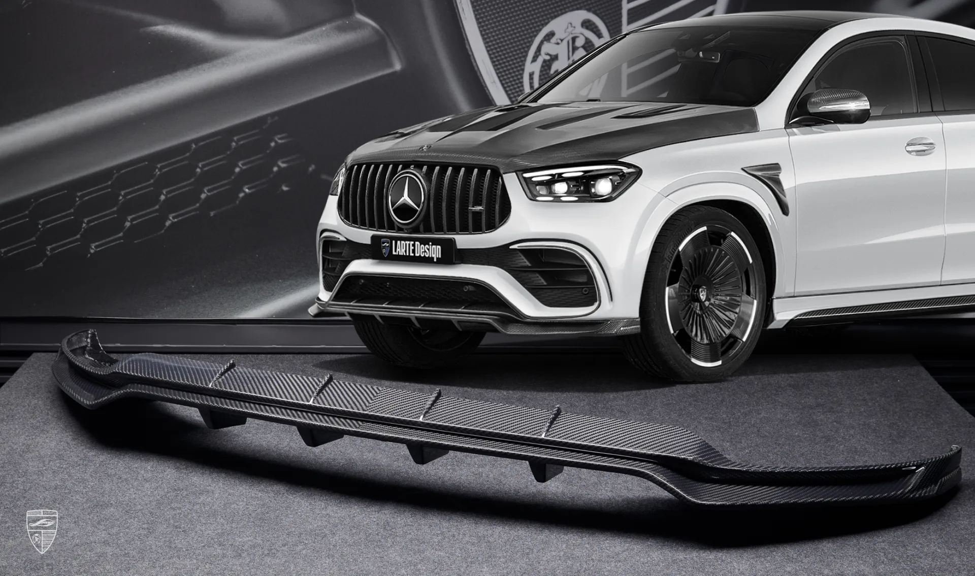Carbonfaser-Frontsplitter Upgrade für Ihren SUV GLE Coupé AMG 63 C167 Facelift von LARTE Design