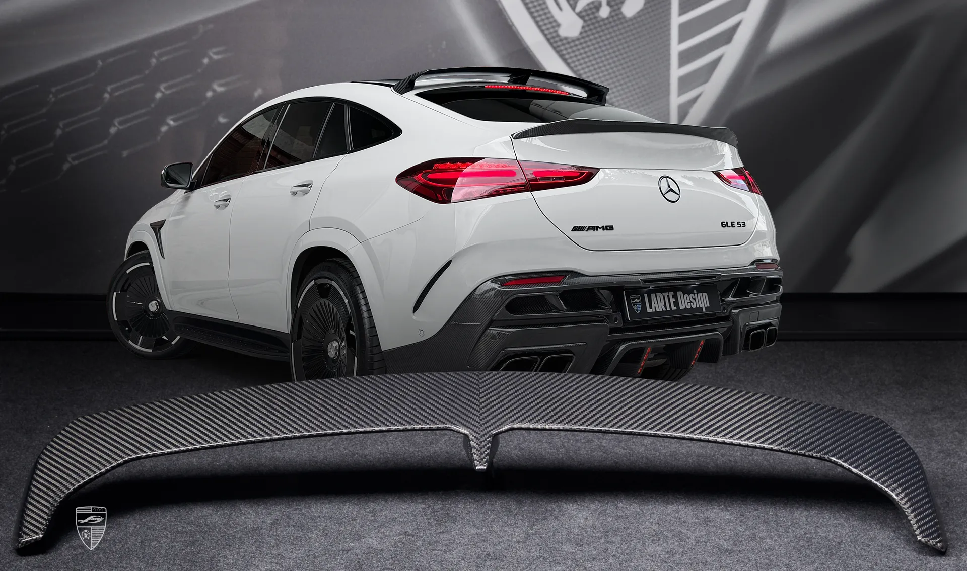 Carbonfaser-Dachspoiler für Ihren GLE Coupé AMG 63 C167 Facelift im Erscheinungspaket von LARTE Design
