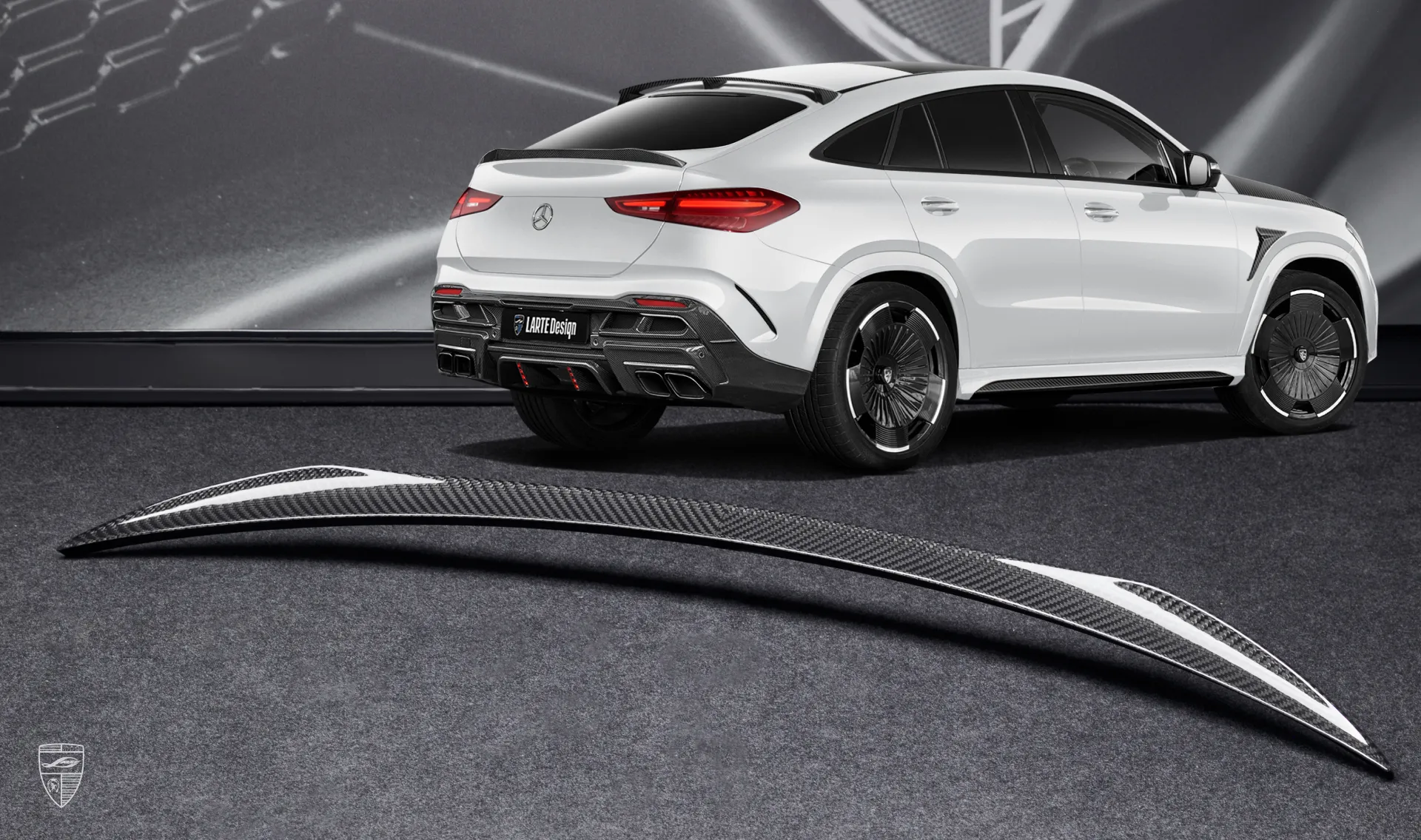 Carbonfaser-Heckspoiler Upgrade für den Luxuswagen GLE Coupé AMG 63 C167 Facelift von LARTE Design