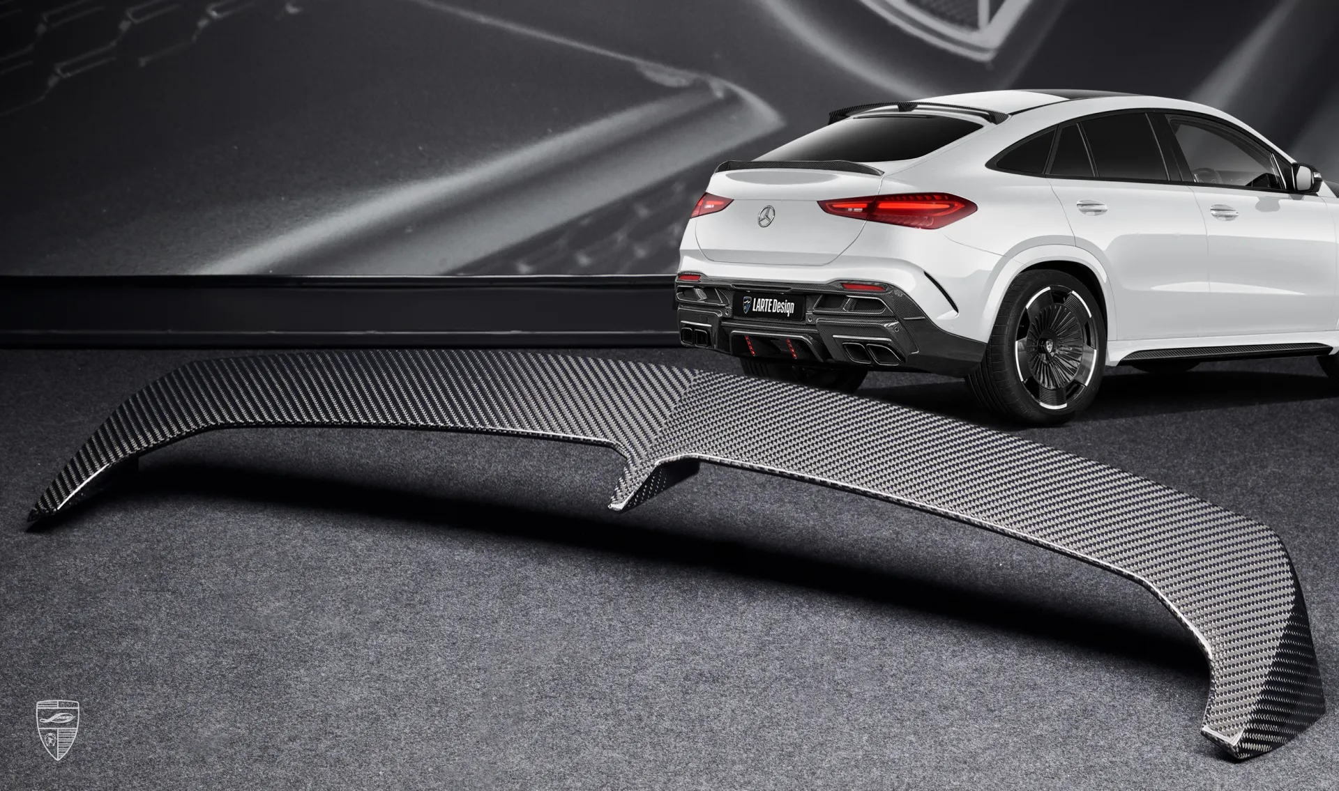 Carbonfaser-Dachspoiler für Ihren GLE Coupé AMG 63 C167 Facelift im Umrüstkit von LARTE Design