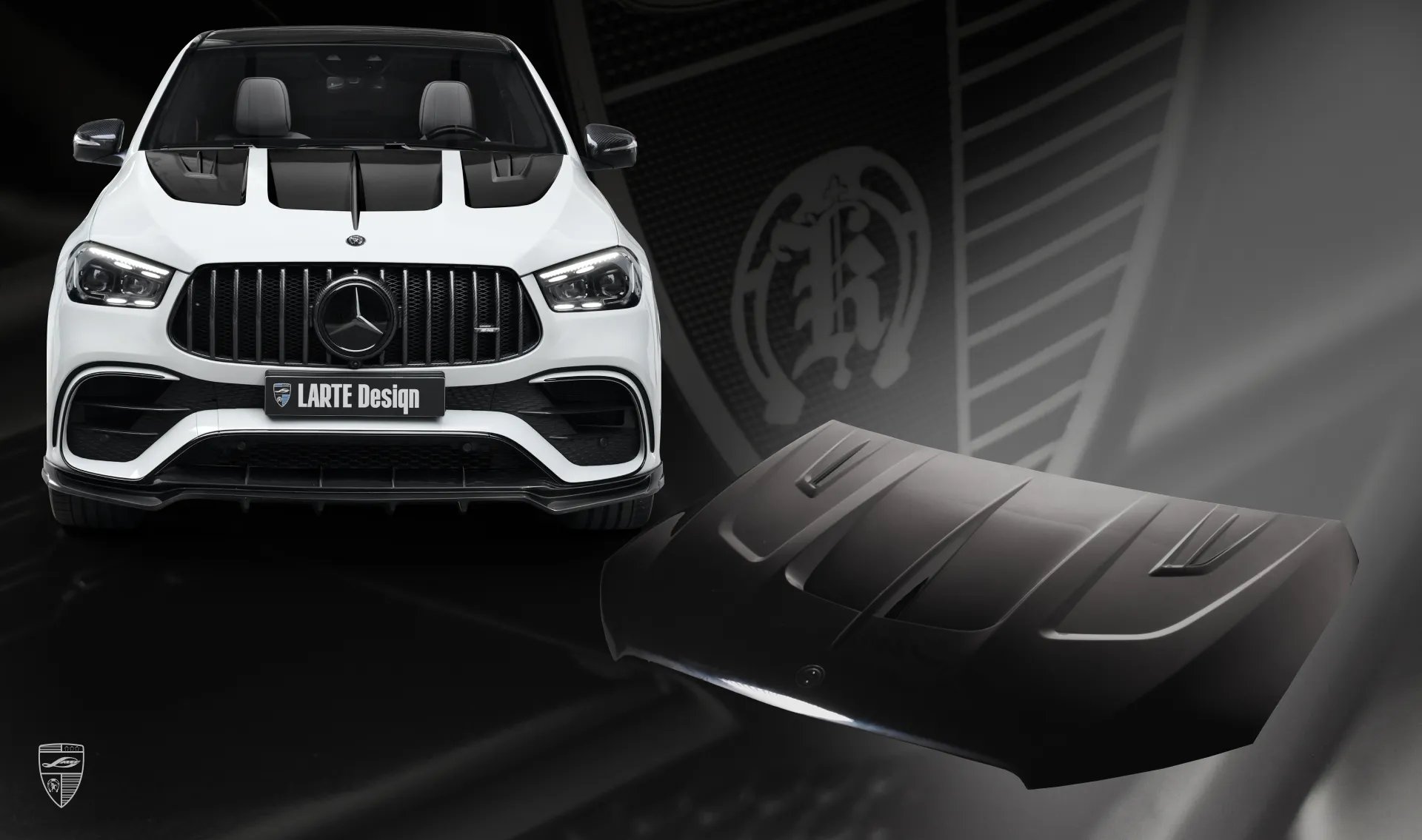 Hood for your Mercedes AMG GLE Coupe 63 C167 Facelift in the appearance package by LARTE Design